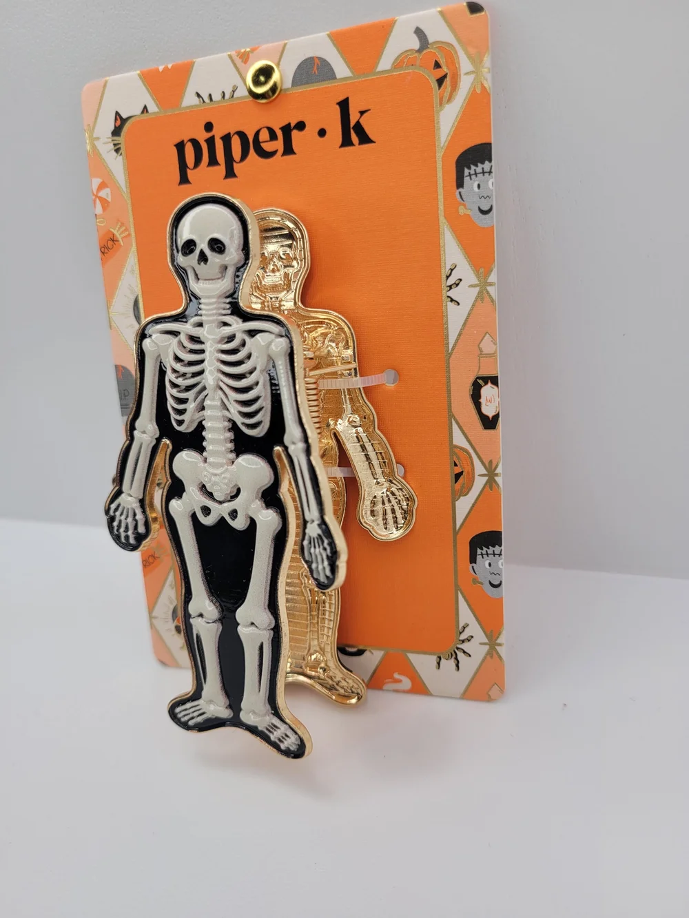 👉✨️ Piper k Black & White Skeleton Hair Metal Claw  Clip